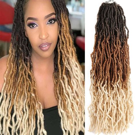 blonde locs|soft locs blonde and black.